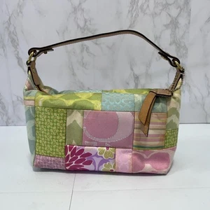 COACH Patchwork Mini Bag Multicolor Used item For Woman Japan Free Shipping - Picture 1 of 12