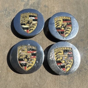 PORSCHE 968 944 928 911 924 Aluminum Rim Wheel Center Cap Cover OEM Chrome - Picture 1 of 11