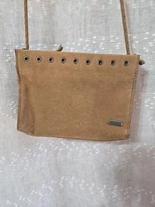 Vintage Roxy Purse Tan Side Body Boho - Picture 1 of 10