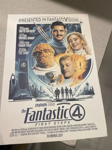 Cineworld Exclusive Fantastic 4 First Steps Poster By Matt Ferguson A3 Size - Picture 1 of 1