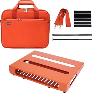 14" X 10.6" Guitar Pedal Board with Power Supply Cradle, Carry Bag Included (Vib - Picture 1 of 7