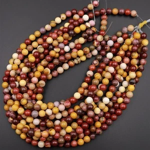 AAA Mookaite Jasper Gemstone 4 MM Round Smooth Beads Strand 15.5"For Jewelry - Picture 1 of 3
