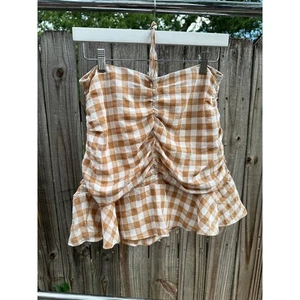 Top halter acanalado guinga bronceada colección Le Lis - Talla M - Imagen 1 de 4