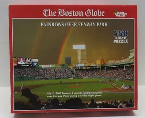 NEW Boston Globe Red Sox 550 Piece Jigsaw Puzzle - RAINBOWS OVER FENWAY 18 x 24" - Picture 1 of 8