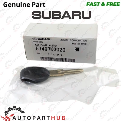 Genuine Subaru Steel Master Key Plate Blank Impreza Outback Legacy 57497KG020 - Image 1 of 4