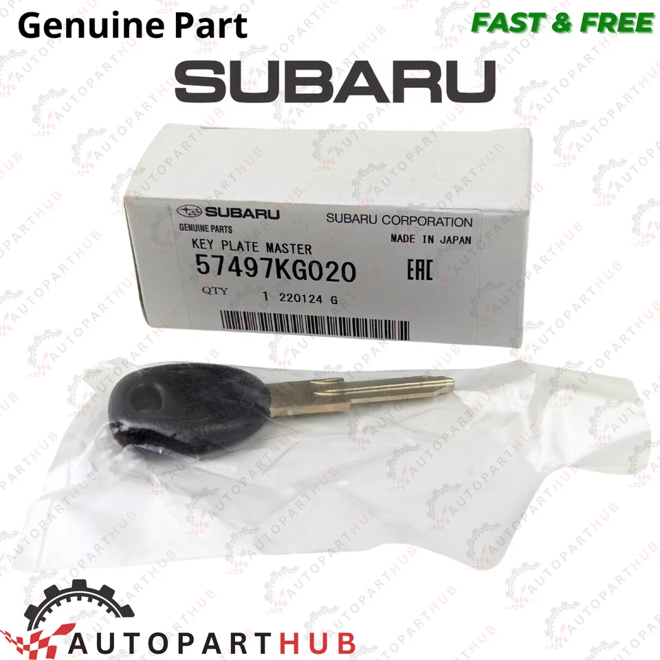 Genuine Subaru Steel Master Key Plate Blank Impreza Outback Legacy 57497KG020 - Image 1 of 4