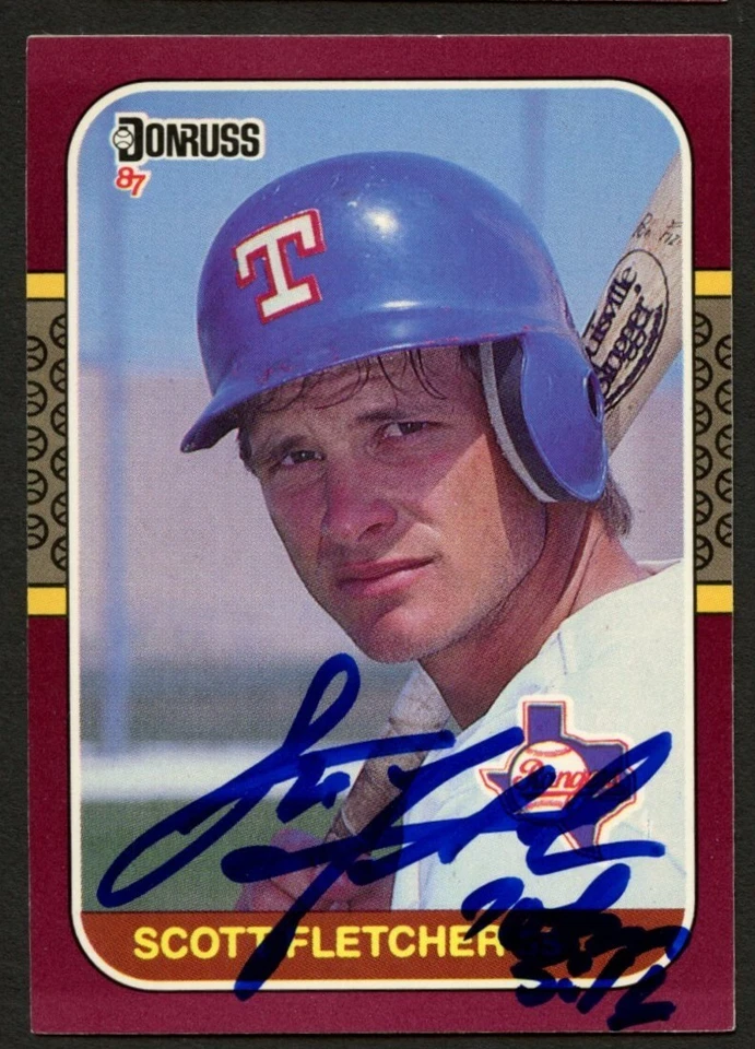Бейсбольная коллекционная карточка Скотта Флетчера No171 с автографом 1987 Donruss - Изображение 1 из 1