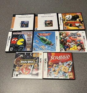 Nintendo 3DS/DS Games - Lot of 9 Smash Bros, Scrabble, Kung Fu Panda, Planes +3 - Picture 1 of 3