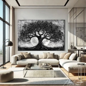 Tree Of Life Wall Art Large Abstract Art Painting Canvas Spiritual Gifts Decor - Picture 1 of 10