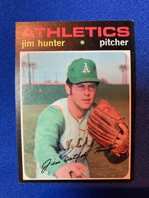 Topps Jim Catfish Hunter Oakland A's 45 1971 Foto 1 de 3
