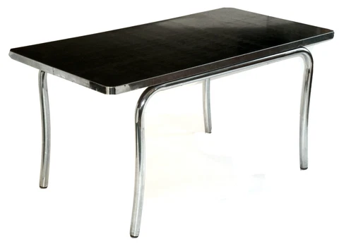 Vintage Art Deco Table Tubular Chrome Micarta by Lloyd Cover