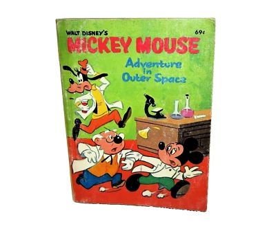 Vintage 1968 A Big Little Book Mickey Mouse Adventure In Outer Space Disney's - Image 1 of 4