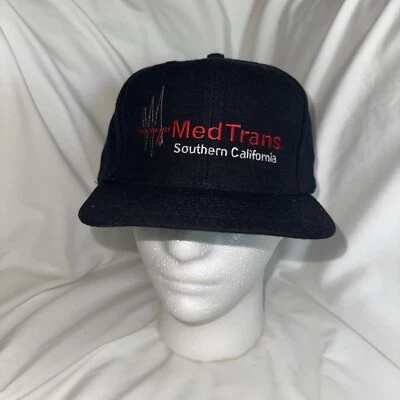 Med Trans Southern California Navy Blue Cap Hat Snap Back  Headwear Ambulance - Image 1 of 4