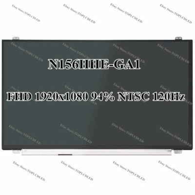 15.6" N156HHE-GA1 120HZ 94% NTSC FHD 1920x1080 1080P LCD Display Screen Panel - Image 1 of 4
