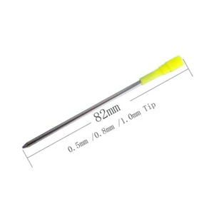 2pcs 6pcs 12pcs 82mm Long Metal Ballpoint Gel pen Refill 0.5mm 0.8mm 1.0mm Tip - Picture 1 of 8