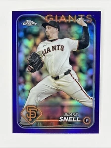 2024 Topps Chrome Logofractor Blake Snell Purple Refractor /250 - Picture 1 of 2
