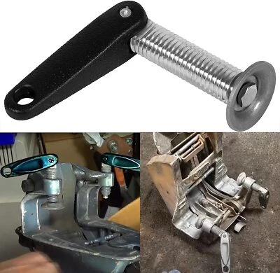 EM-AUTO 433675 Outboard Motor Transom Clamp Screw & Handle Assembly for Johnson Evinrude