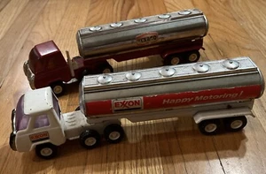 Buddy L Exxon & Texaco Tanker Delivery Truck Minis Pressed Steel Toys 1970’s - Picture 1 of 15