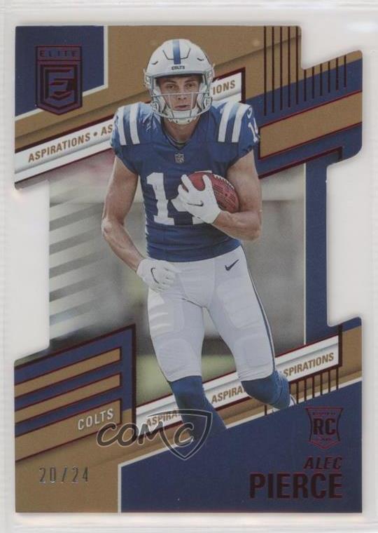 2022 Panini Donruss Elite Rookies Aspirations Die-Cut /24 Alec Pierce Rookie RC
