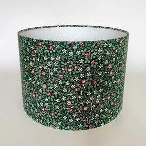 Green Clover William Morris Fabric Drum Lampshade - Made to Order - Picture 1 of 12