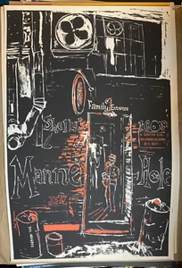 POSTER D'ARTE ORIGINALE DI SELLY'S MANNE HOLE JAZZ VINTAGE ANNI '70 di EARL NEWMAN BELLO! - Foto 1 di 8