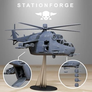 GrimGuard Helicopter/TTRPG/Wargaming/Grimdark/Station Forge - Bild 1 von 6