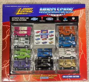 Johnny Lightning Juego de 10 Muscle Cars EE. UU. Edición Limitada Nuevo en Caja De Colección - Imagen 1 de 17