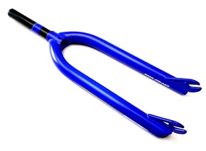 NOS GT Cr-Mo Freestyle BMX Fork 1 1/8" Blue 24" Midschool NEW NOS - Picture 1 of 7