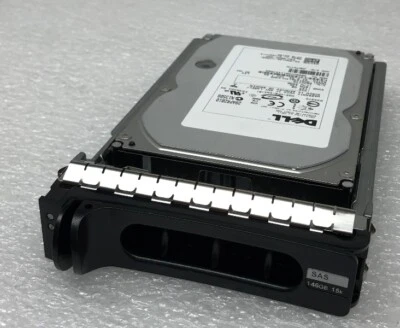 Lot of 3x Dell 0GX198 147GB 15K SAS 3.5" Hard Drive HUS153014VLS300 W/ Tray - Image 1 of 2