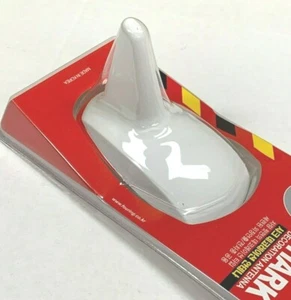 WHITE MERCEDES AUDI VW GPS AERIAL SHARK FIN DECORATIVE DUMMY ANTENNA ANT-SR025 - Picture 1 of 8