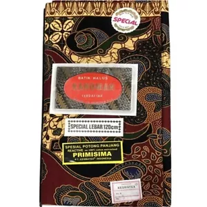 Islamic Women Batik Sarong Muslim Wrap Indonesia Long Skirt Cotton Floral Maroon - Picture 1 of 11