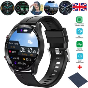 2025 Smart Watch For Men/Women Waterproof Smartwatch Bluetooth iPhone Samsung UK - Picture 1 of 15