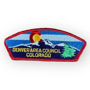 Denver Area Council BSA Patch – Colorado Mountains & Sun Emblem - Picture 1 of 2
