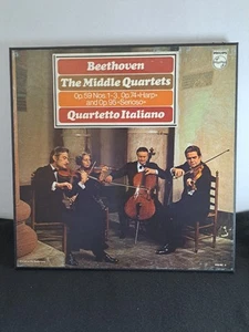 Beethoven Middle Quartets -Quartetto Italiano - LP Box Set - Philips - Near Mint - Picture 1 of 20