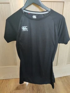 Black Canterbury vapodri top Size 12 lightweight - Picture 1 of 5