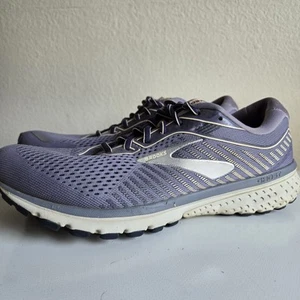 Brooks Ghost 12 Athletic Shoes Womens Size 12 Gray Mauve Running Lace Up Low Top - Picture 1 of 11