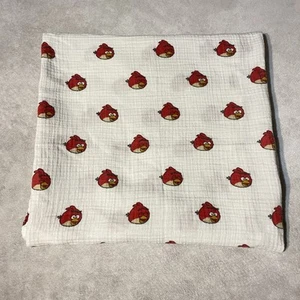 Angry Birds Muslin Swaddle Blanket Baby Red Bird Cotton Lovey Swaddle Design - Picture 1 of 10
