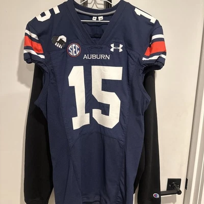 Camiseta deportiva de los Auburn Tigers 2020 usada en casa #15  Foto 1 de 4