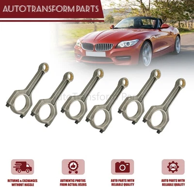 6x Connecting Rod Conrods Fit BMW 335i 535i X6 Z4 E60 E71 E89 E90 E92 N54 3.0 US - Imagem 1 de 4