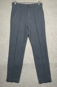 M&S Collection Linen Blend Men’s Trousers Regular Fit W32” L33” Soft Blue Grey - Picture 1 of 10