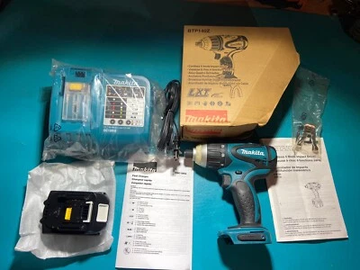 MAKITA BTP140 18V Li-ion híbrido martillo de impacto / taladro / kit de atornillador - batería de 3ah Foto 1 de 4