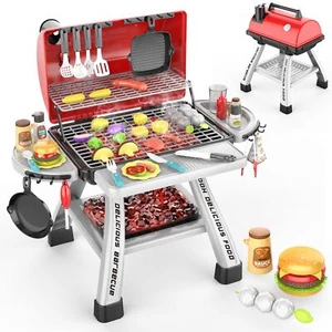 2-Layer BBQ Toy Grill with Big Playset Gifts|Kids Outdoor Toys for Toddlers 3... - Picture 1 of 7