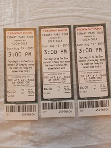 Angels vs Red Sox Ticket 2010: 17. & 18. August Fenway Tour Aug. 15 - Bild 1 von 3