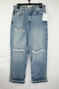 We The Free Women's Juniors Destressed Cropped Jeans Size Small 28" Waist - Picture 1 of 3