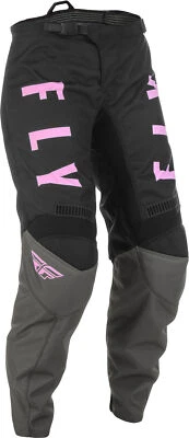 Pantalones Fly Racing Youth Gris/Negro/Rosa F-16 Dirt Bike ATV MX 2022 Foto 1 de 4