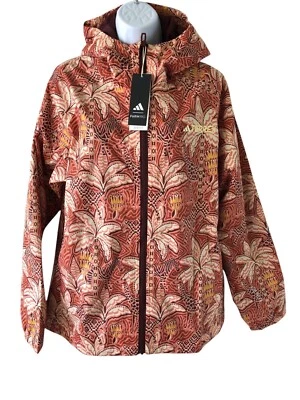 NWT Adidas Terrex x Farm Rio RAIN.RDY 2 Layer Rain Jacket Womens XL Mesh Lined - Image 1 of 4