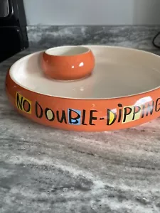 SCHUHBOX HALLMARK CHIP & DIP "NO DOUBLE DIP" SERVIERSCHALE TABLETT Halloween - Bild 1 von 6