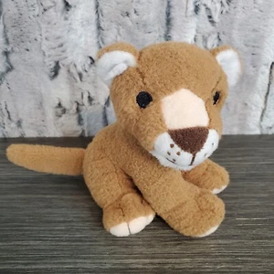 2015 Scholastic Books Lion Cub Plush Stuffed Animal Brown Small 6" Sewn Eyes - Imagen 1 de 6