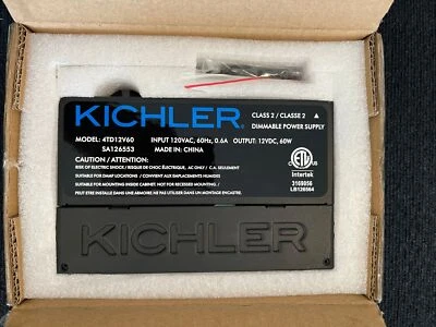 Kichler Lighting 4TD12V60BKT 12V 60W Dimmable Power Supply - with Utilitarian - Image 1 of 4