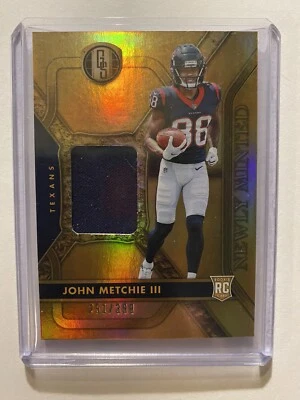 2022 Panini JOHN METCHIE III Gold Standard Football Rookie Patch 251/399 - Image 1 of 2